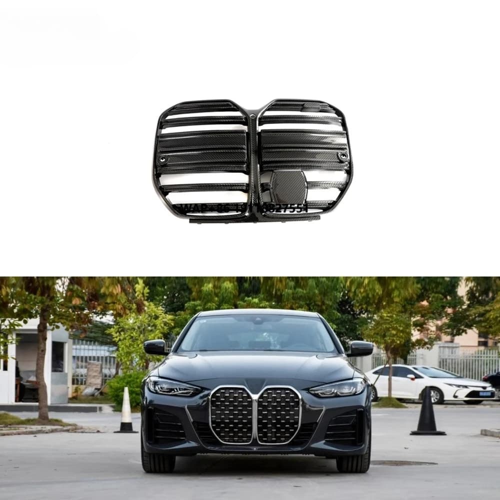 Top Material G26 Dry Prepreg Carbon Fiber Front Grille Bumper Grill For  4 Series G26 2021-2023
