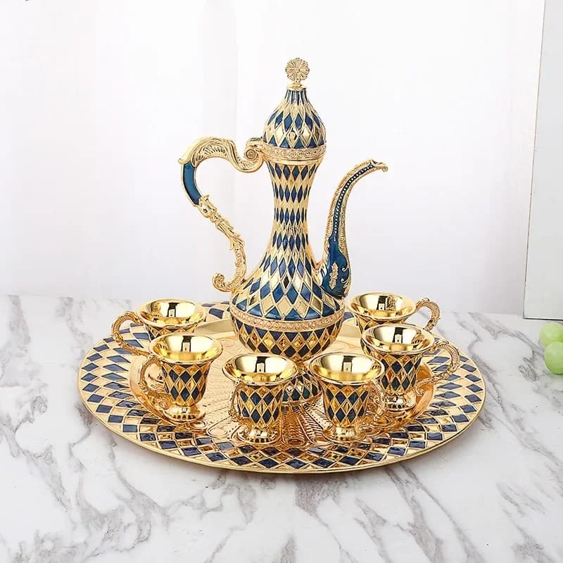 Small duck beak wine set wine dispenser, household alcohol dispenser wine set gold and silverware