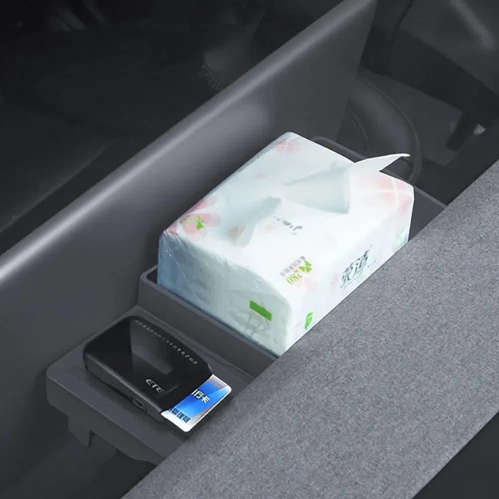 Storage Box For Tesla New Model 3 Highland 2024-2026 Center Console Behind Screen Hidden Tray