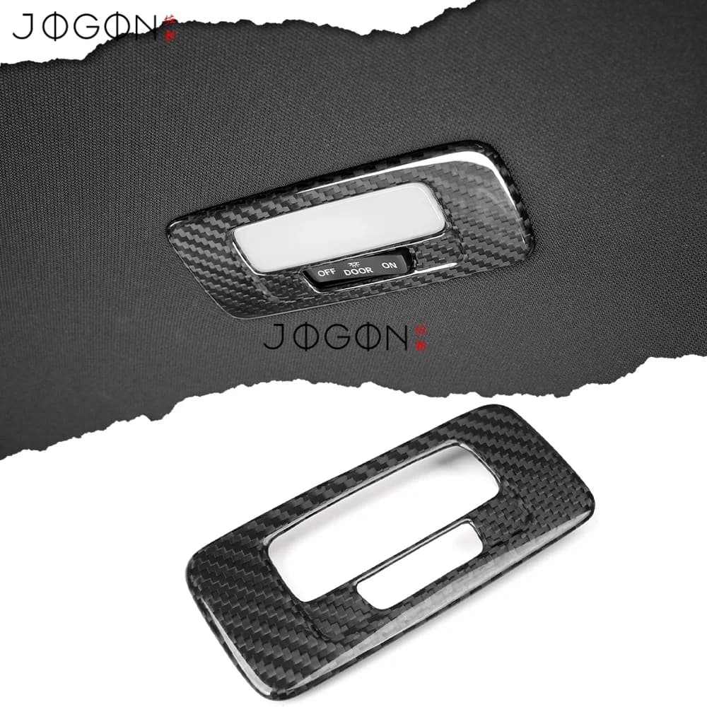 For Honda Civic Type R FL5 2023 2024 2025 2026 Carbon Fiber Car Interior Rear Roof Reading Light Lamp Cover Trim Accessories