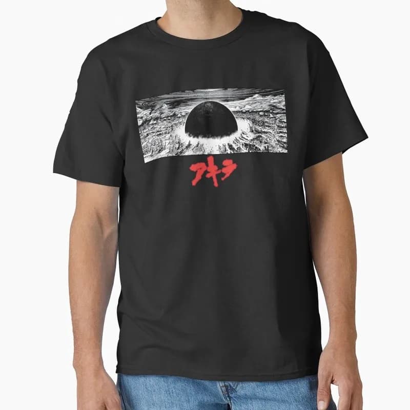 Akira Cyberpunk City Explosion Anime Gift T‑Shirt 1017 Retro Sci‑Fi Manga Graphic Tee Shotaro Kaneda Neo‑Tokyo Unisex Streetwear