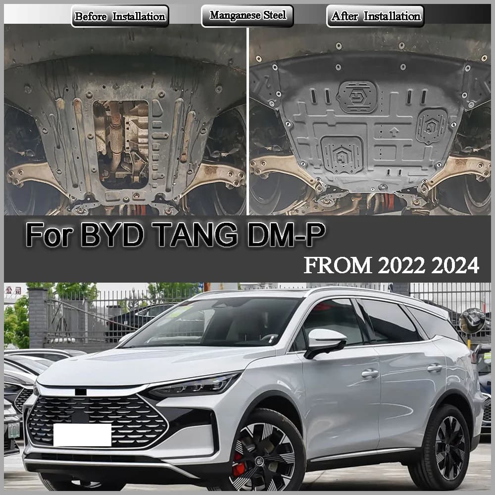 Protective Plate For Motor And Battery Chassis Guard Board Protection Plate For BYD TANG DM-P 2022 2024 215KM Engine guard plate