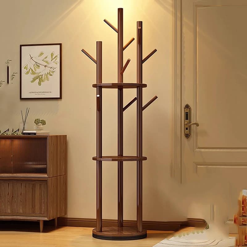 Wooden Clothes Coat Racks Space Saving Open Nordic Corner Shelf Coat Racks Garment Hallway Porte Manteau Entrance Hall Furniture