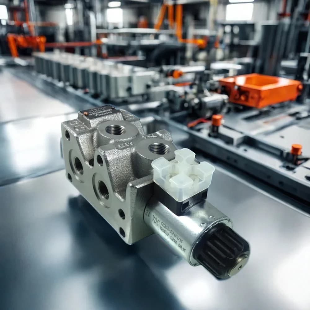 EVDS6W-G038-C1D24-BY two-position six-way solenoid directional valve Pmax = 320bar high temperature type
