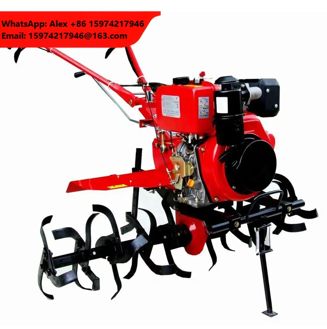 Micro Tillage Machine Small Multi-functional Weeding Agricultural Ditching Diesel Rotary Tiller
