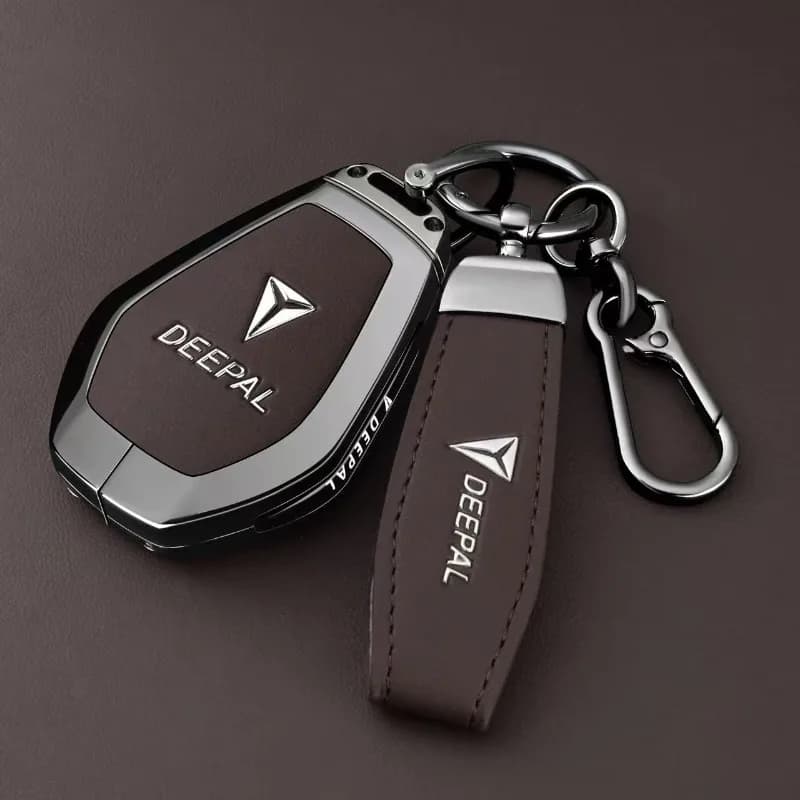 Premium Zinc Alloy Key Cover Case for Changan Deepal L07 / S07 (2026) - Protective Key Fob Shell Key Bag Chain