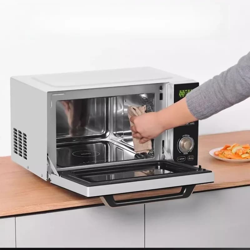 Micro steaming, baking and frying machine, household desktop microwave oven