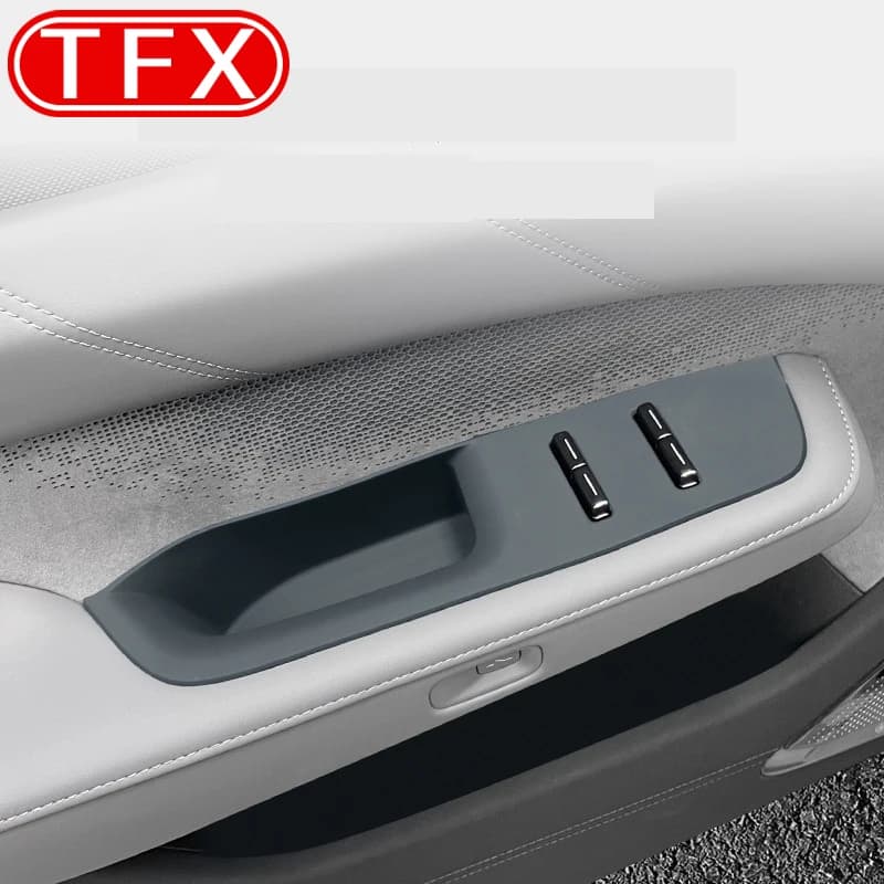 For Zeekr 001 2025 Restyling Car Silicone Glass Lift Switch Panel Protection Sticker Door Armrest Patch Storage Box Accessories