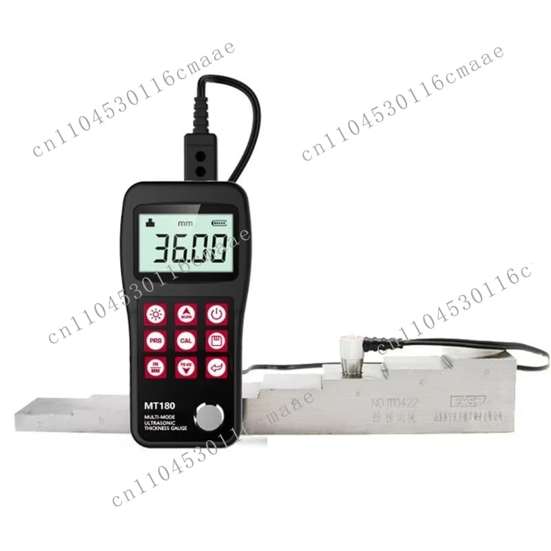 Digital MT180 Multi-mode Penetrable Metal Ultrasonic Thickness Meter, Plastic Glass Thickness Meter 0.65-600 mm (P-E)