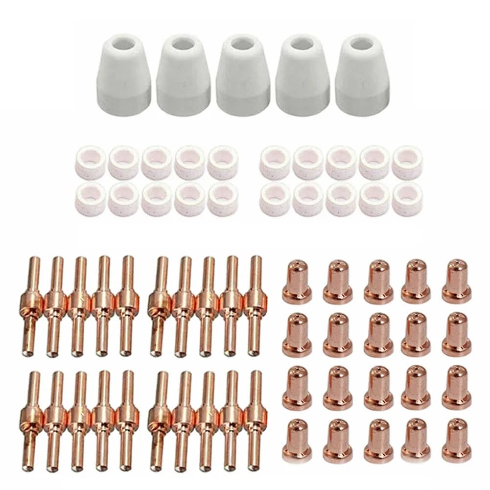 Efficient Air Cooling System Air Cooling for torch Wenzhou 40A Tip 0.85*0.5*0.56cm PT31 Nozzle Set Guide Rings for plasma