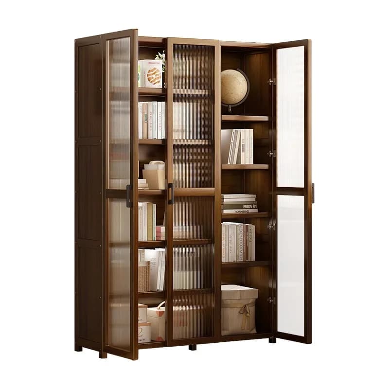 Bookshelf Floor-to-ceiling household bookcase Height narrow living room storage cabinet