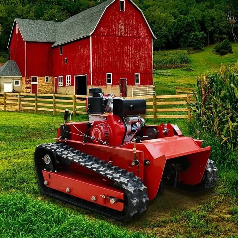 Carbon Compliant Remote Control Lawn Mower for Garden Riding Automatic zero Turn Crawler Grass Cutter with EPA