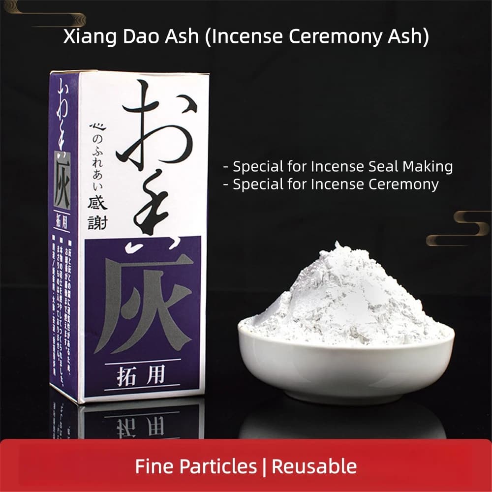 Natural Incense Ash-Incense Burner Ash,Incense Seal Tools,Copper Burner Maintenance Ash,Incense Ceremony Ash,Incense Ash Powder