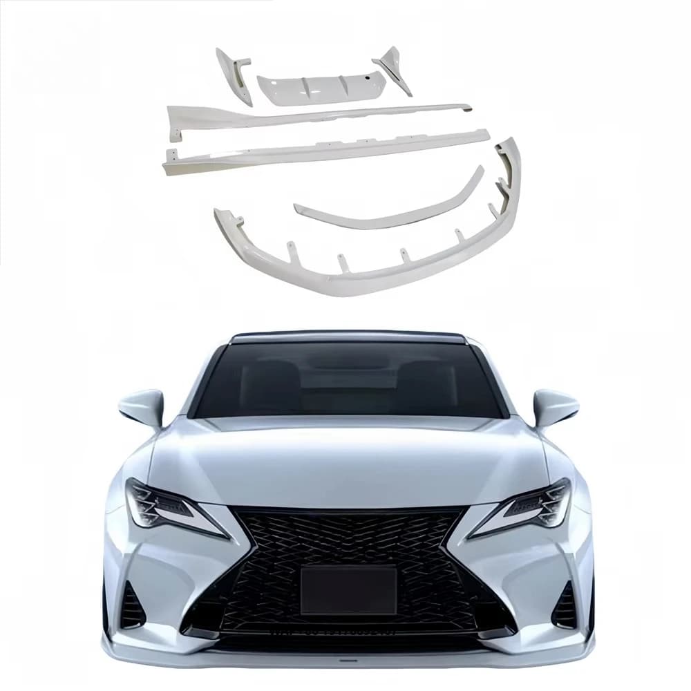 2019 for RC300 RC350 Upgrade ART Style Diffuse Front Diffuser Side Skirts Rearr Trunk Spoiler Body Kit Carbon Fiber Bumper
