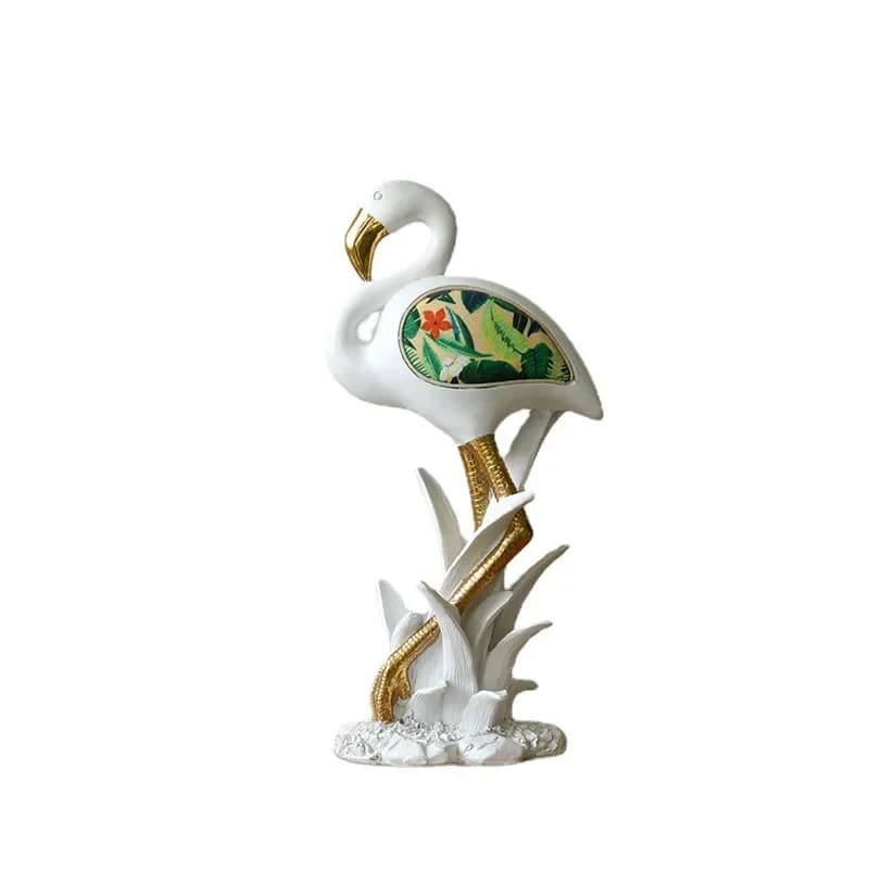 Modern 3D flamingo geometric animal figurine home office decoration