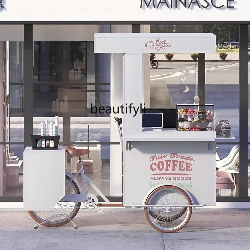 Dining car stall trolley night market stall car movable snacks coffee stall promotion car