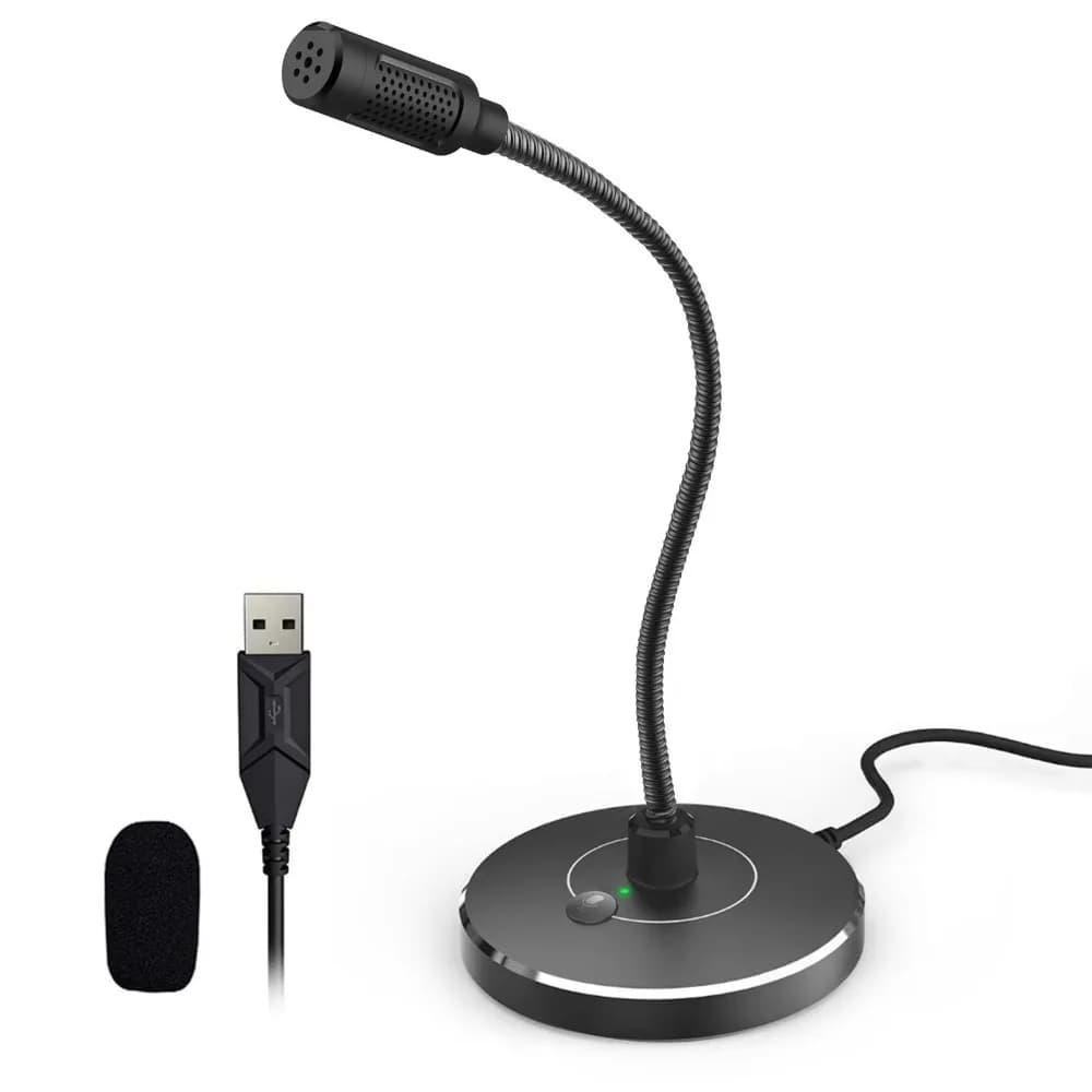G009 USB Condenser Microphone, Omnidirectional Pickup with Chip‑assisted Noise Reduction for Online Voice Recording