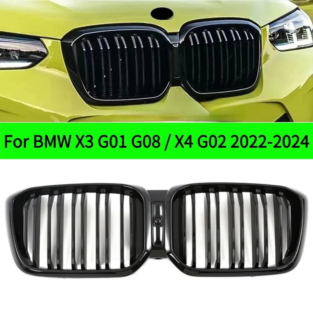 For X3 G01 G08 & X4 G02 2022-2024  BMW SDrive20i XDrive20i M40i Front Grille Bumper Grill Grid Middle Mesh Tuning Accessories