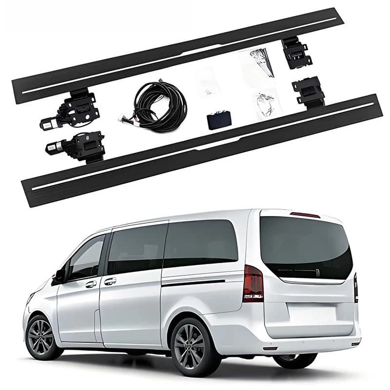 Electric Retractable Side Steps Automatic Running Boards Fit V-Class V260L 2016-2024 Anti-Slip Foot Pedals