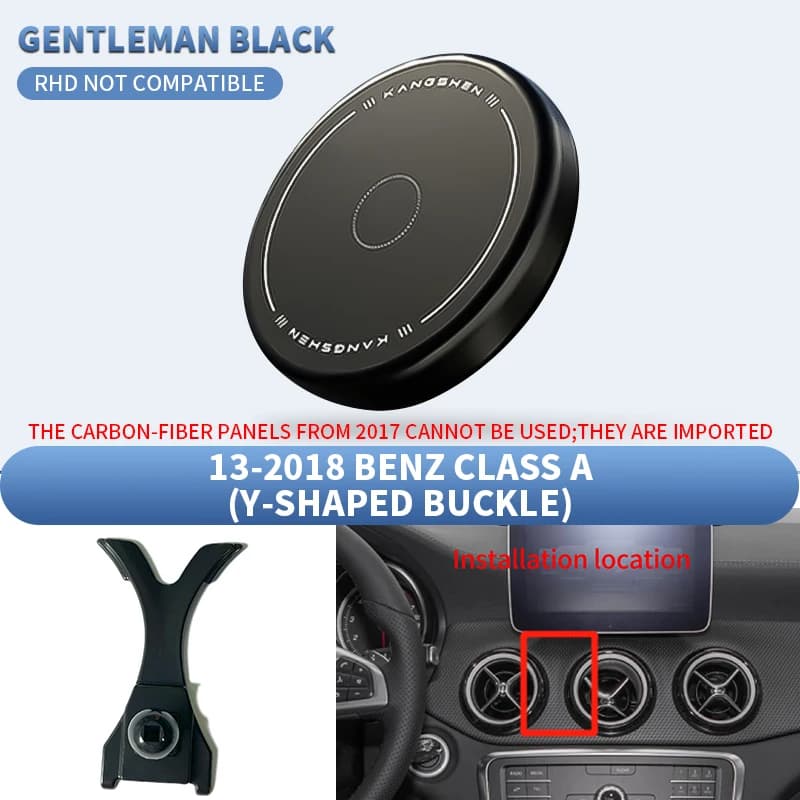 Car smartphone holder, car air vent phone mount, car phone stand, suitable for Mercedes‑Benz A‑Class W176 2013‑2018, fits all smartphones