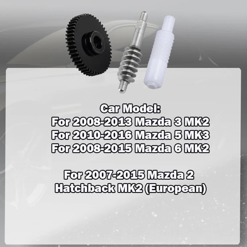 For Mazda 3/5/6/2  Hatchback MK2 (European) Car metal plastic 48T gearwheel worm unit of Power Folding Unit Mirror system Motor