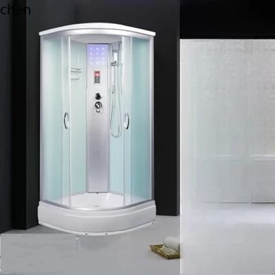 integral shower room pulley glass partition arc fan integrated closed bath room