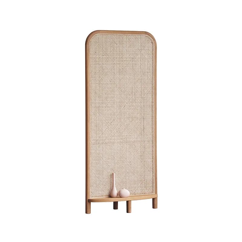 CX new Chinese-style Japanese-style flower stand entry screen partition modern simple living room solid wood rattan screen