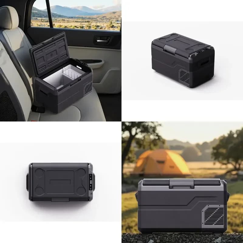 Car Fridges Safebond 30L Portable Compressor Car Refrigerator 12V 24V Electric Power Small Freezer for Outdoor RV Household
