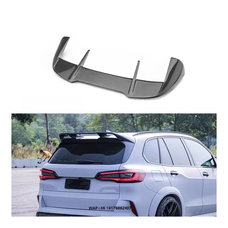 ForBMW X5 G05 X5M F95 Dry Carbon Fiber Rear Wing Roof Spoiler