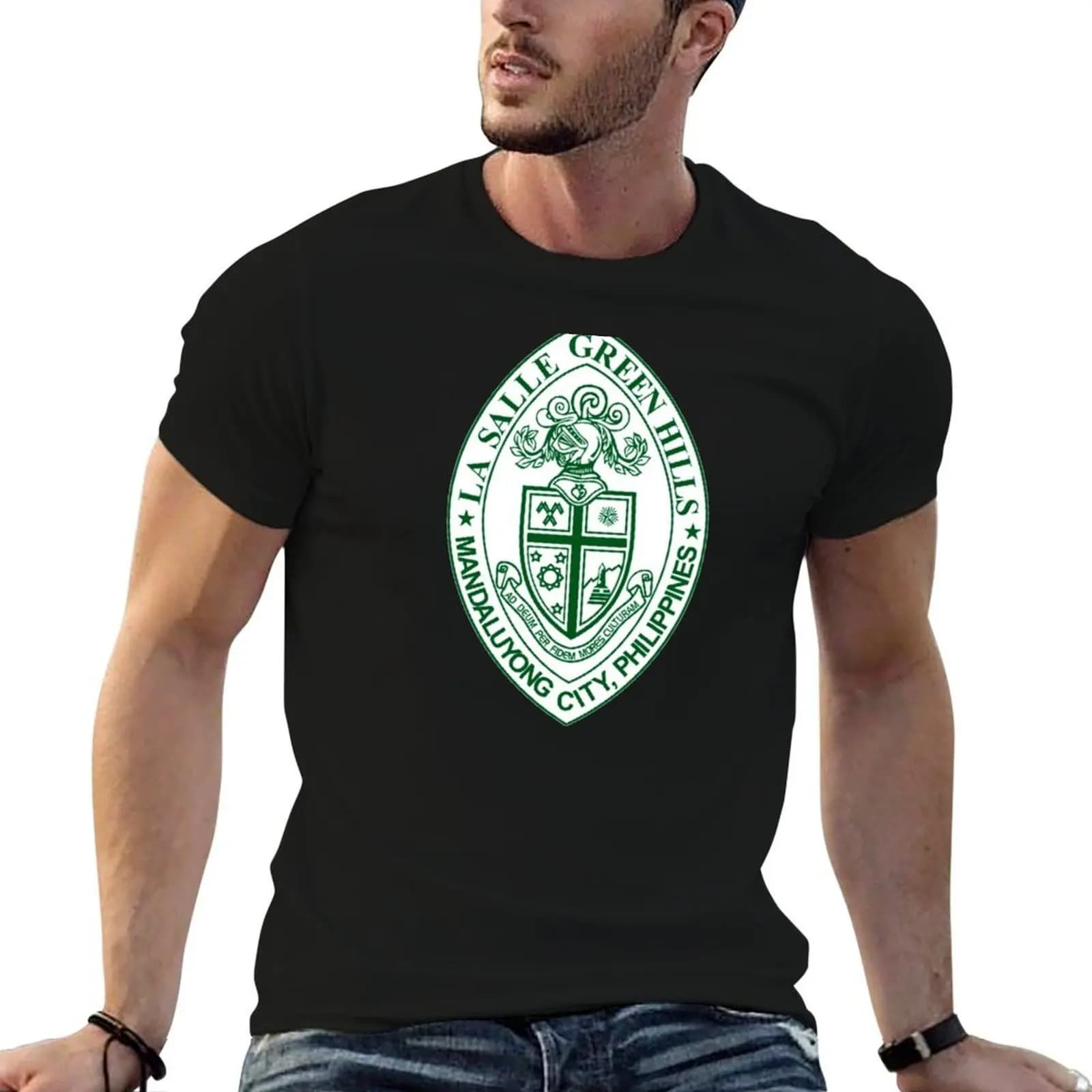 La Salle Green Hills T-Shirt funny shirt cotton oversized t shirt fitted t shirts for men
