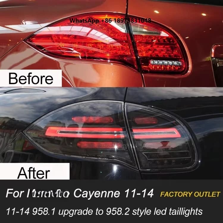 [1979LL] Factory Direct 2011 2013 2014 958.1 Car Tail Lights Upgrade to 958.2 LED Taillight forporsche Cayenne 958