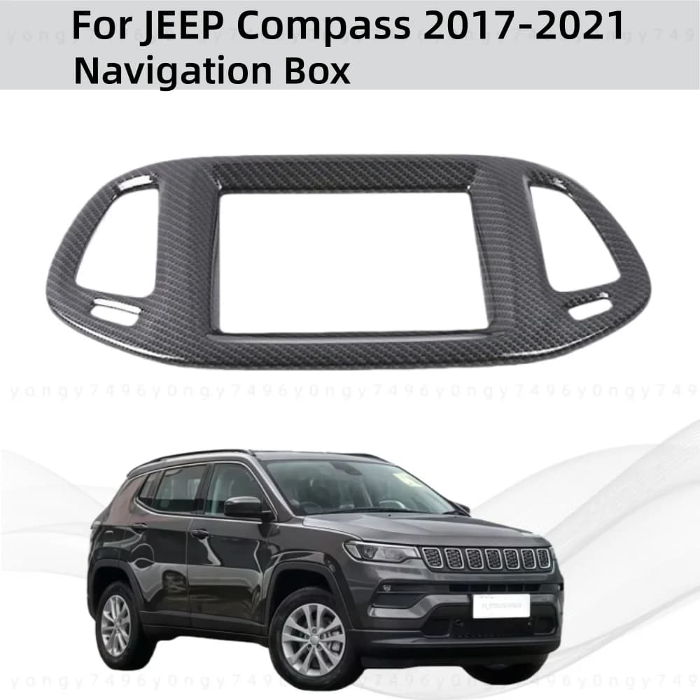Car Upgrade Styling ABS Plastic Navigation Box For JEEP Compass 2017 2018 2019 2020 2021 Modification Decoration Accessories