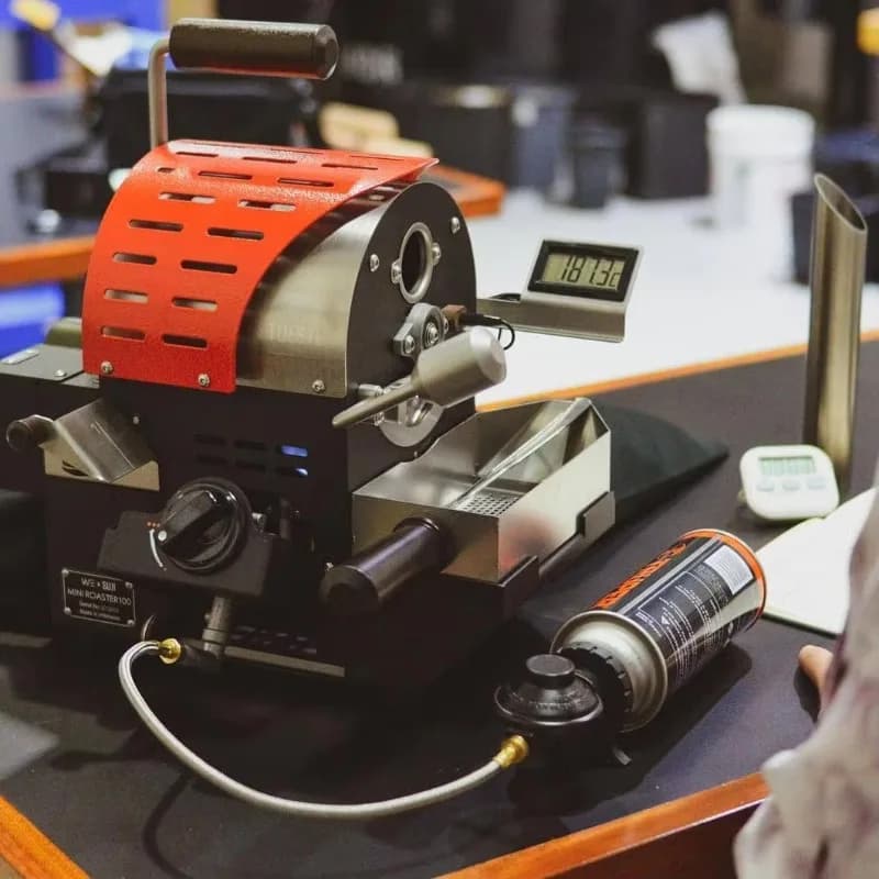 Personal Home Mini Coffee Roaster Machine Temperature Control Hot Air Bean Roasting Sample 50G 100G Tostadoras De Cafe