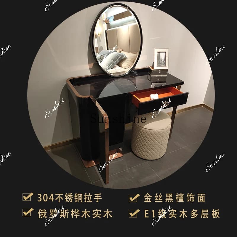 Italian light luxury dresser simple bedroom high-end writing desk  FT