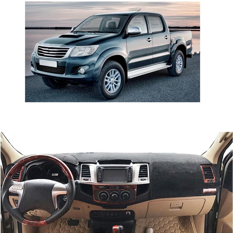 For Toyota Hilux SW4 Fortuner 2005-2015 AN10 AN20 AN30 AN50 Dashboard Cover Mat Rug Dash Sunshade Cushion Carpet Car Accessories