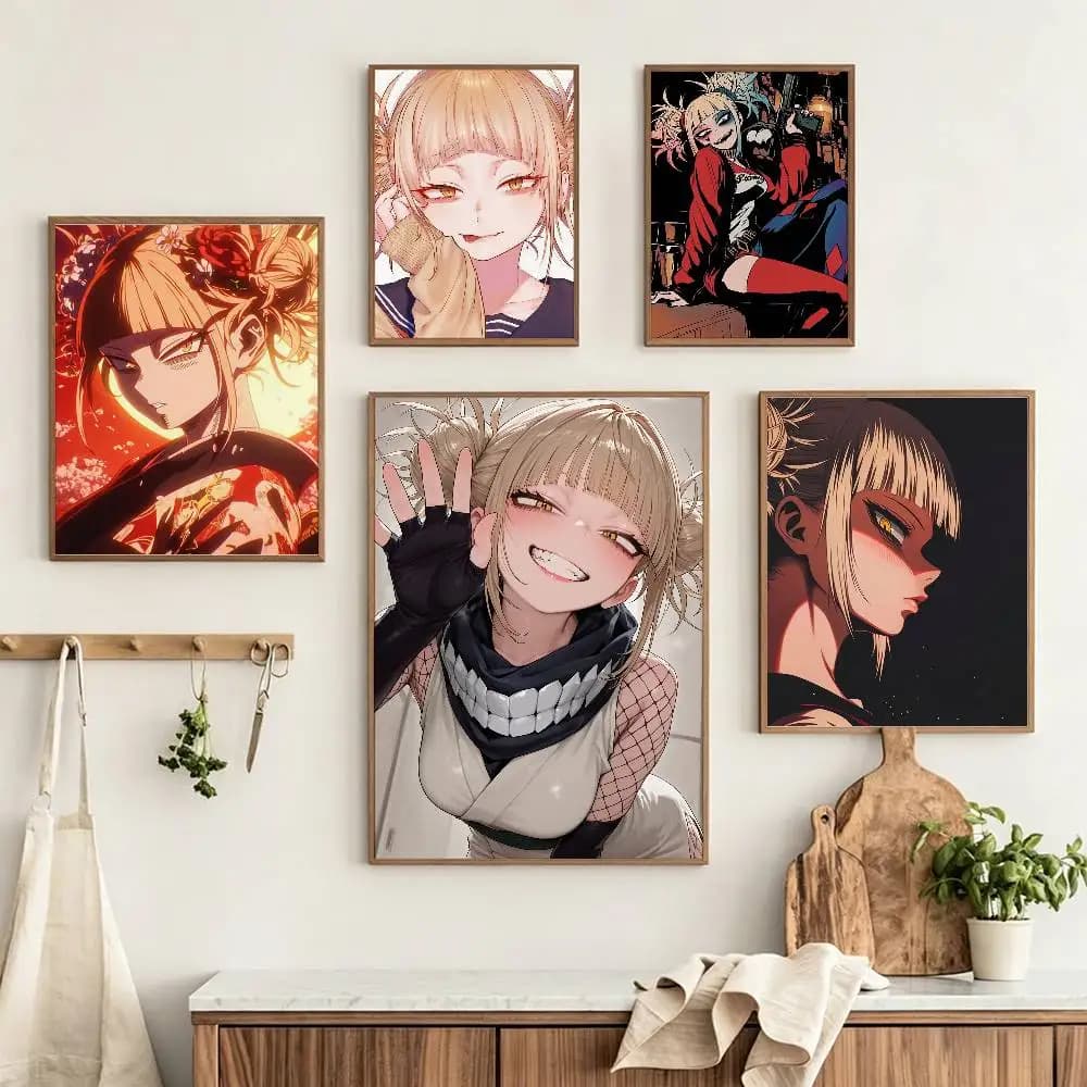 H-Himiko Toga My Hero Academia Customizable HD Self Adhesive Waterproof Wall Art Poster