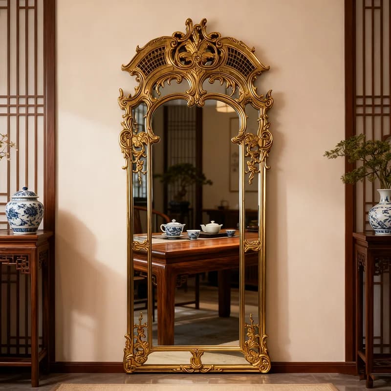 Bathroom Moving Mirror Modern Living Room Standing Full Body Bedroom Long Luxury Mirror Big Funky Espelhos Home Decorations
