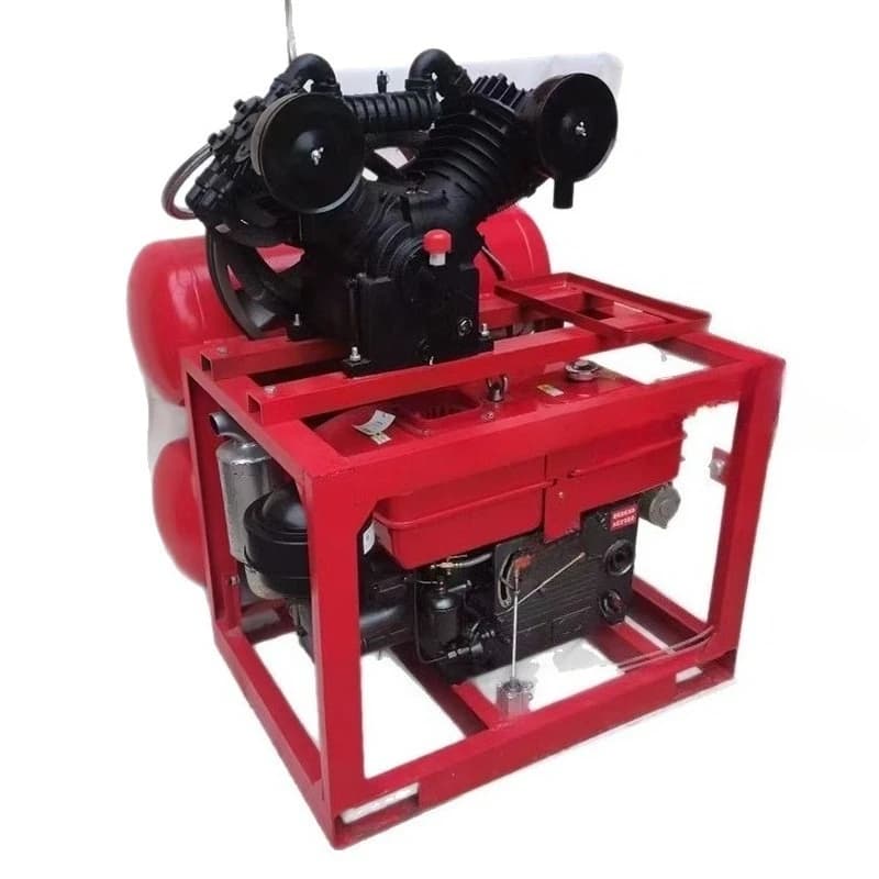 Self-controlled flow tire repair air compressor, air compressor, self-controlled compressor