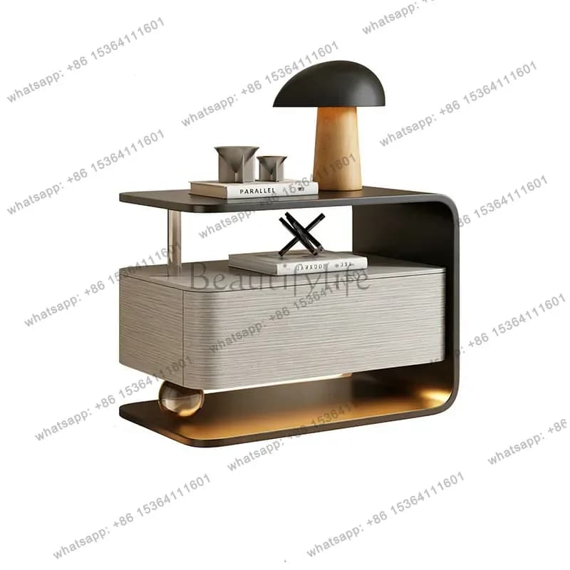 Factory Direct Display Trendy Nightstand Modern Luxury Storage Vintage Nightstand Aesthetic Nordic Italian Comodini Bedroom Furn