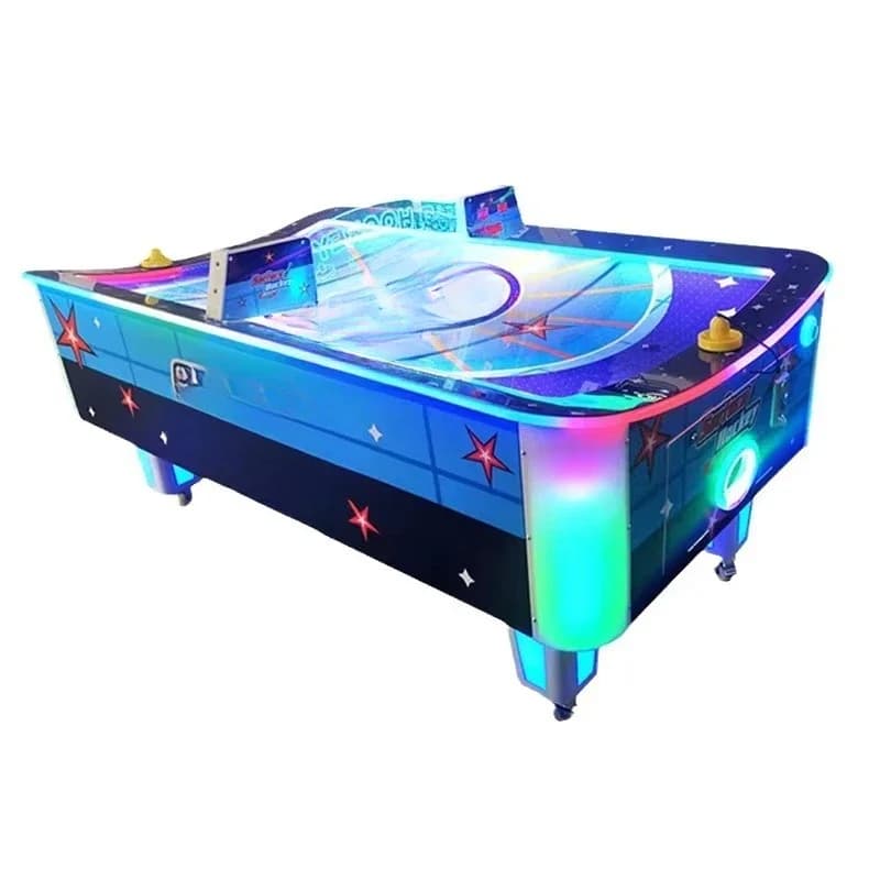 Popular coin operated curved air hockey arcade surface hockey entertainment table
