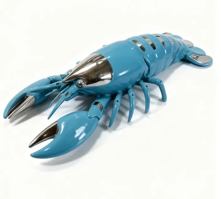 ※a Lobster Decorative Fiberglass Custom Marine Series Art Plated FRP Sculpture With Adjustable Size