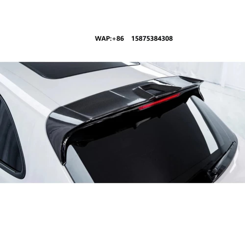 New Style Carbon Fiber Rear Trunk Roof Spoiler Wing Fit for  Macan S 22-23 High Quality Fitment