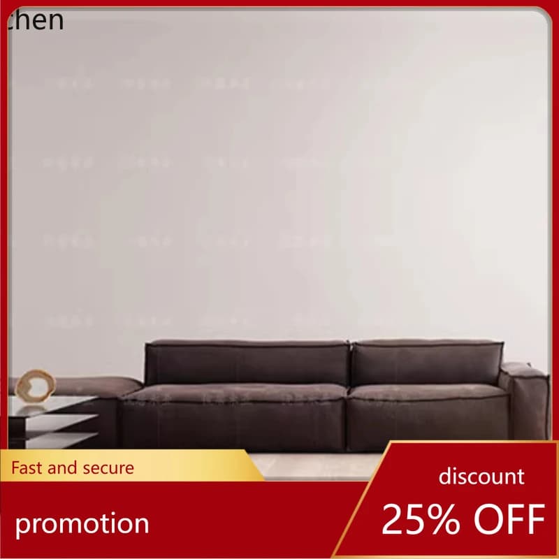 CZ minimalist square single armrest sofa living room apartment straight splicing combination module sofa