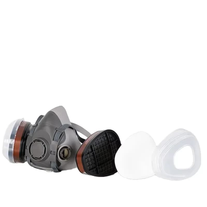 for Respiratory Protection Self-breathing Double Filter Half Face Gas Mask