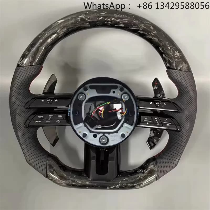 Forge Carbon Fiber Steering Wheel for Mercedes-Benz AMG W167 W177 W205 W206 W213 W217 W222 W223 X253 W290 W292 Steering Wheel