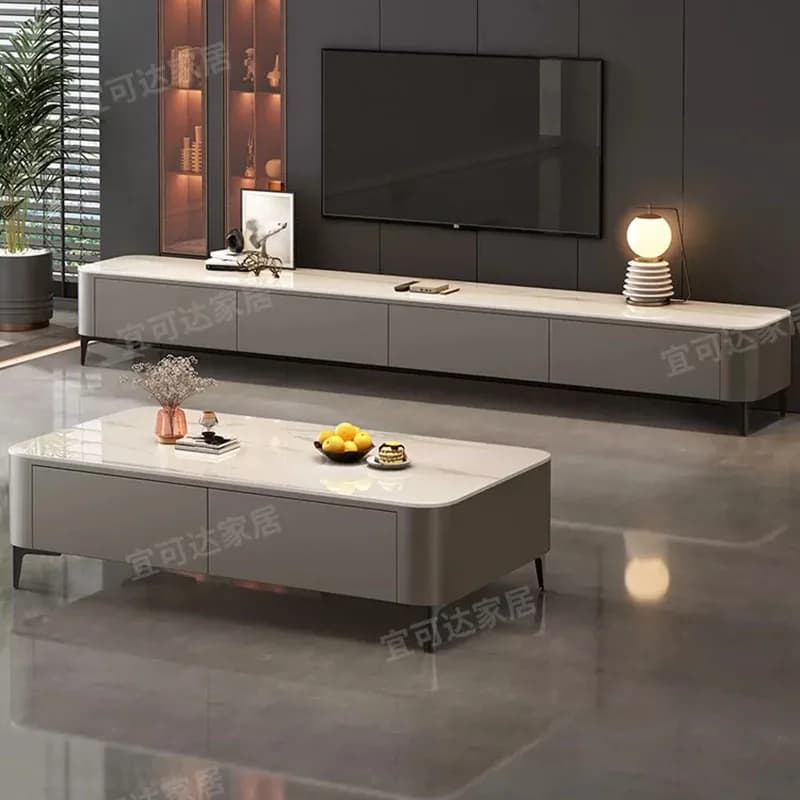 Modern Decoration Coffee Table Aesthetic Space Saving Luxury Side Table Living Room Industrial Mesa Auxiliar Home Furniture