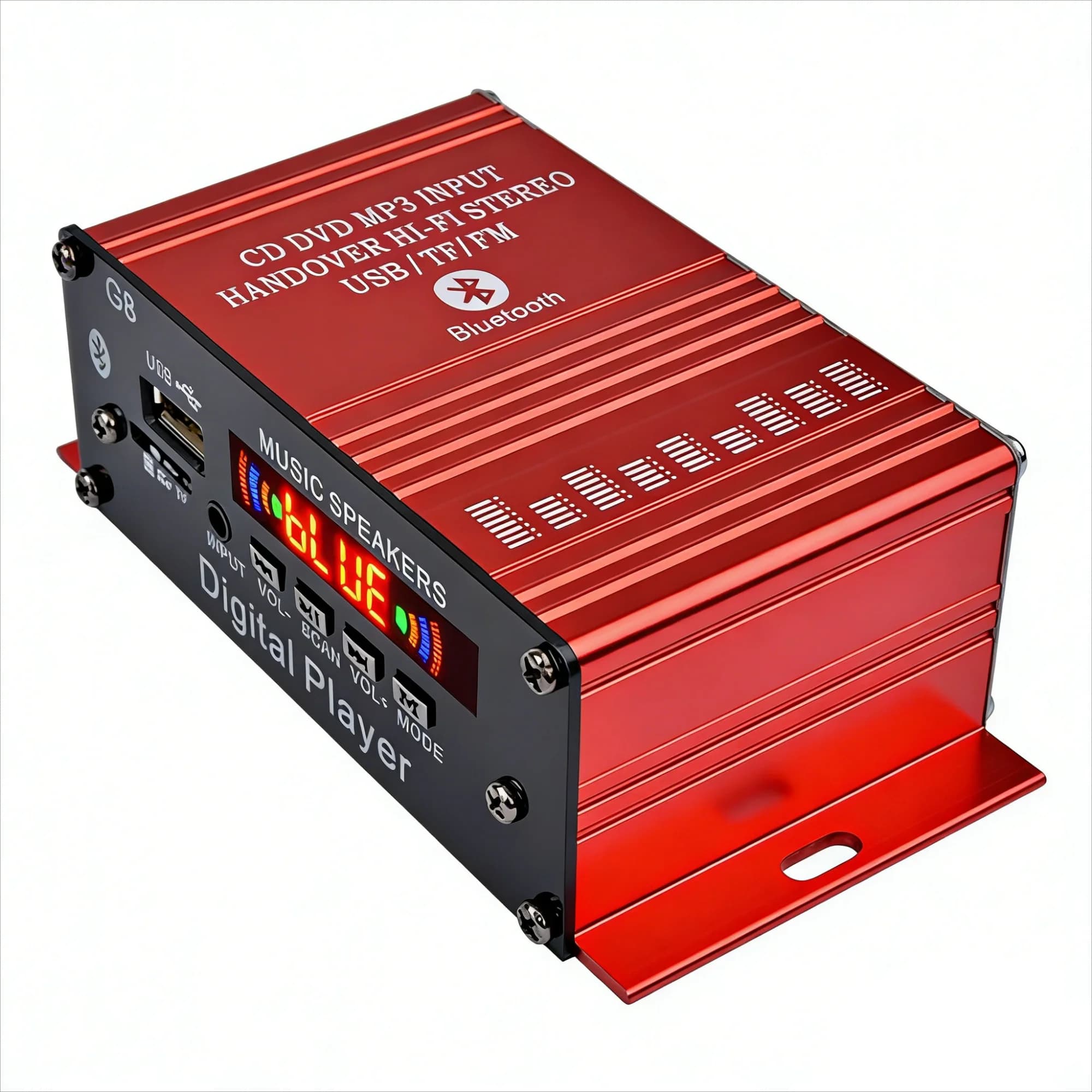 Mini Bluetooth Audio Amplifier G8 Car 12V Digital Player Power Amplifier Stereo/USB/SD/AUX/MP3 with Remote Control