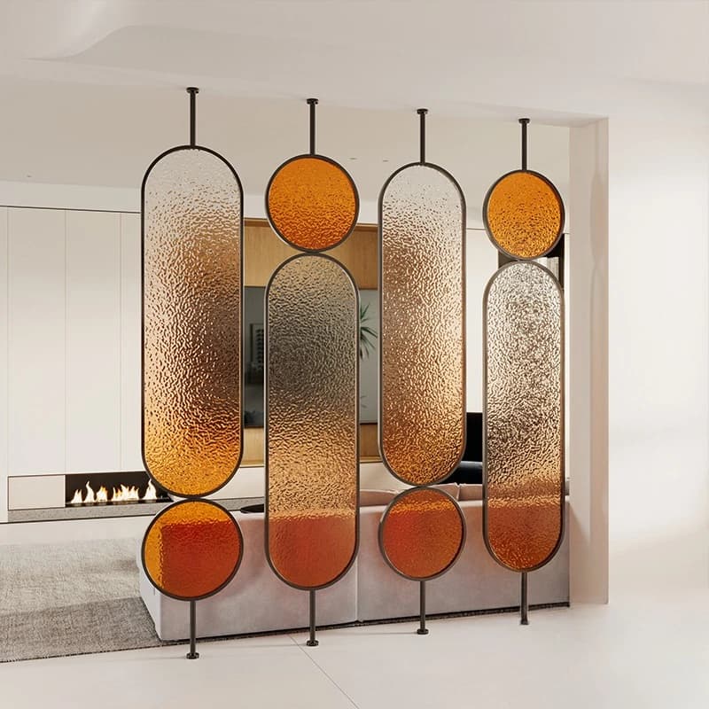 Gradual Change Changhong Glass Screen Partition For Living Room Office Modern