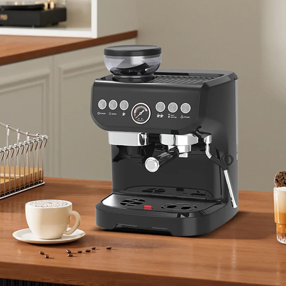 15 Bar Professional Home Automatic 3 In 1 Cafetera Cappuccino Commercial Coffee Maker/espresso Machine With Grinder