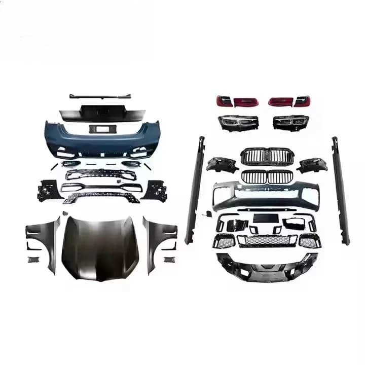 STLF SJC Bodykit for BMWs 7 Series G11 G12 16-19 Upgrade M760 Body Kit Ront and Rear Bumper Headlights Taillights Side Skirt